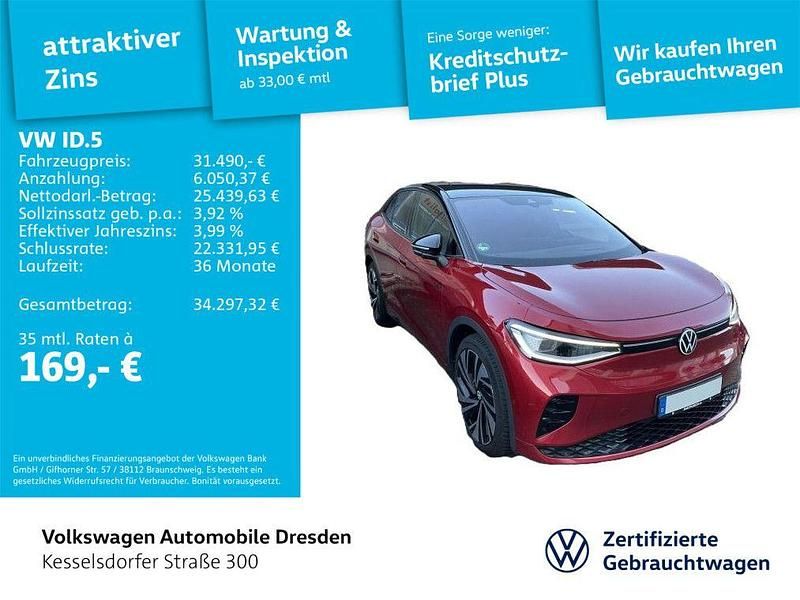 Gebraucht VW ID.5 GTX 219 kW (299 PS) 2023 Kings red metallic/schwarz SUV