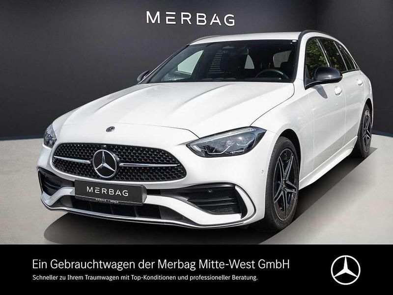 Unilack polarweiß Gebraucht 2023 Mercedes C300e Business Kombi | 36.630 € (Guter Preis) - Bild 1/4