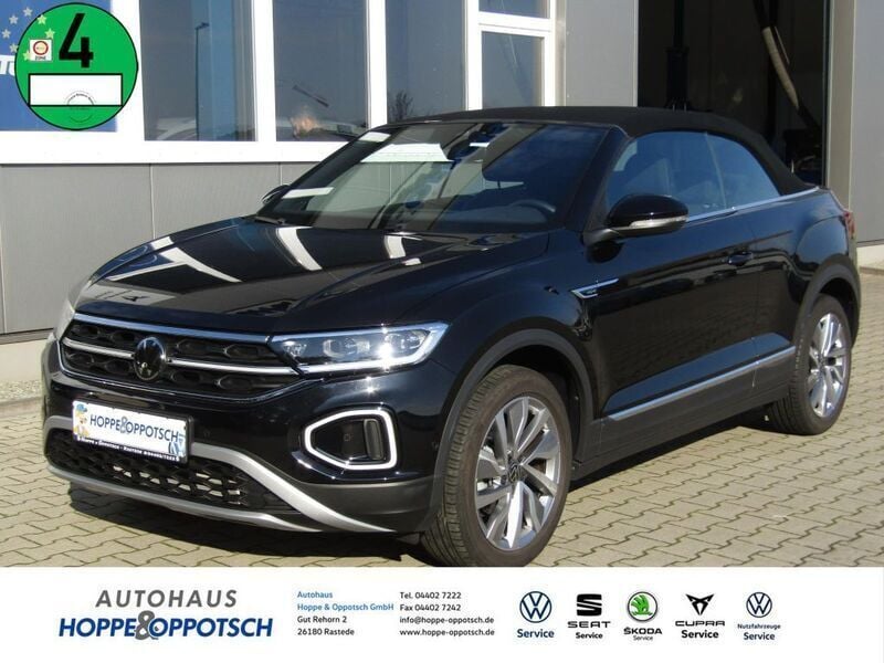 Schwarz Gebraucht 2024 VW T-Roc Cabriolet Move Cabrio | 32.990 € (Fairer Preis) - Bild 1/4