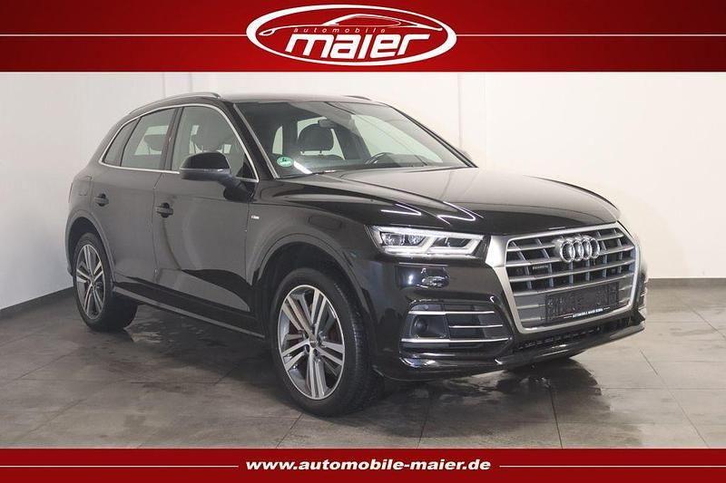 Mythosschwarz metallic Gebraucht 2019 Audi Q5 S-Line SUV | 27.800 € (Superpreis) - Bild 1/4