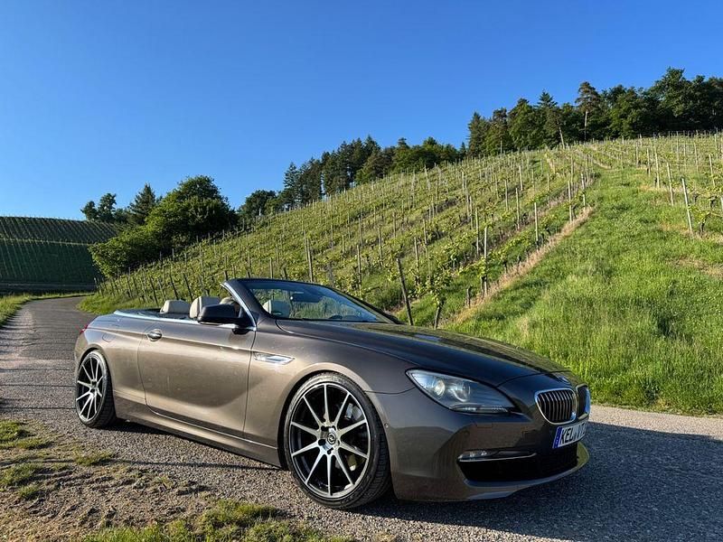 Braun Gebraucht 2012 BMW 640 Cabriolet Performance Cabrio | 21.400 € - Bild 1/4