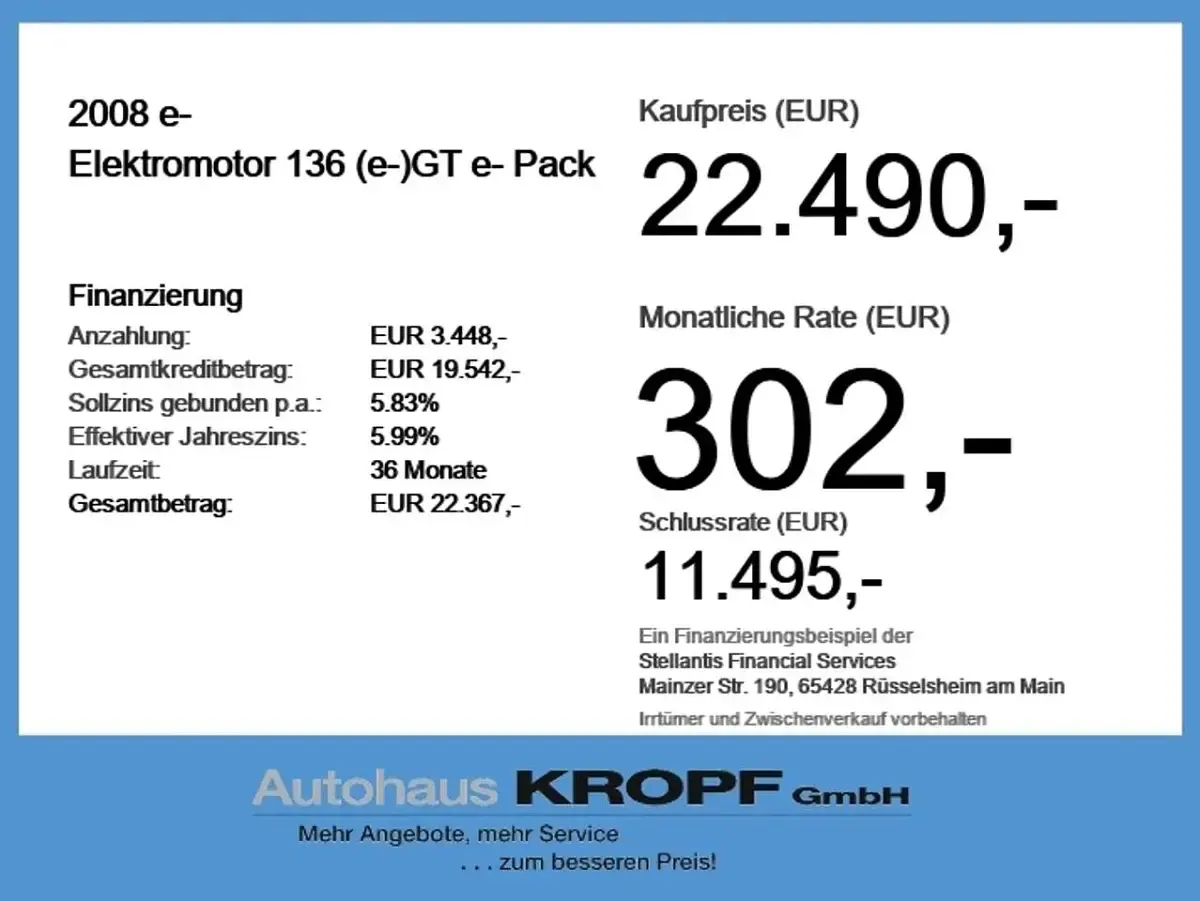 Second-hand Peugeot e-2008 GT 100 kW (136 CP) 2023 Alb SUV