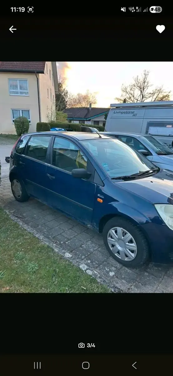 Gebraucht Ford Fiesta 75 PS (55 kW) 2003 Blau Kleinwagen