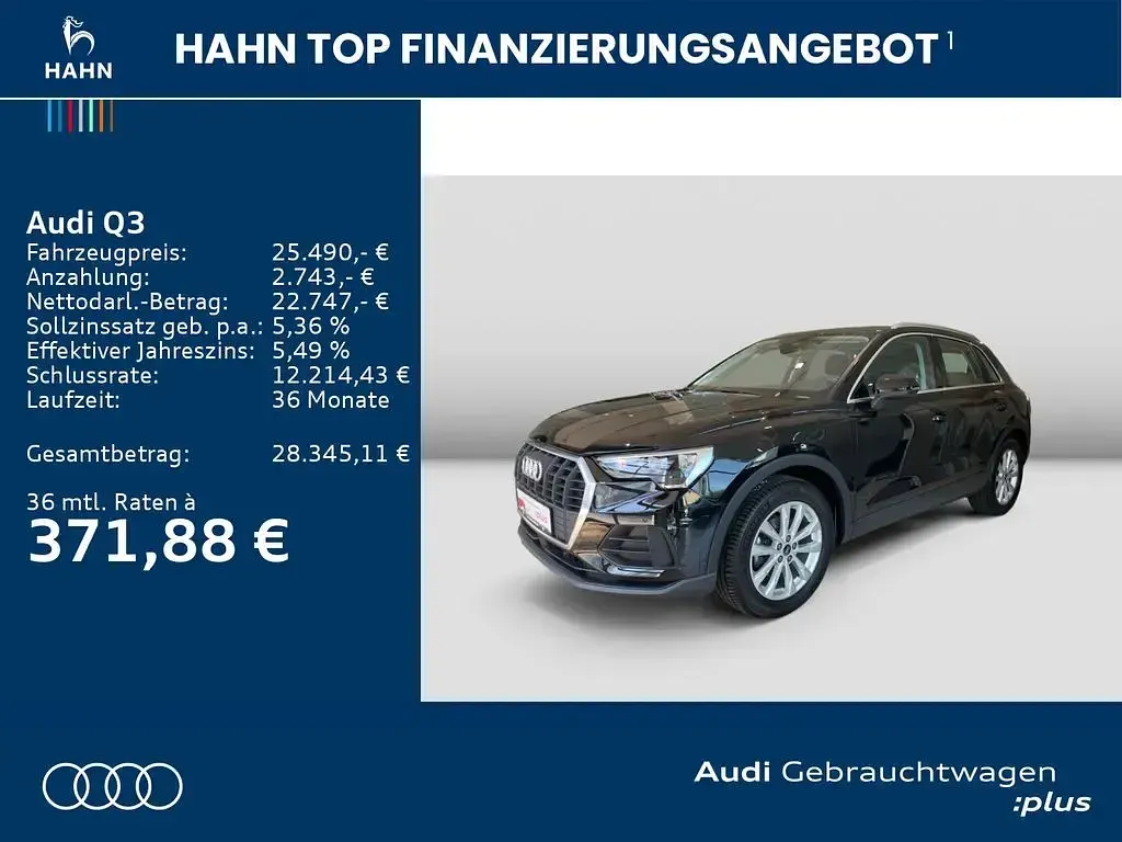Gebraucht Audi Q3 Comfort 150 PS (110 kW) 2023 Mythosschwarz metallic SUV