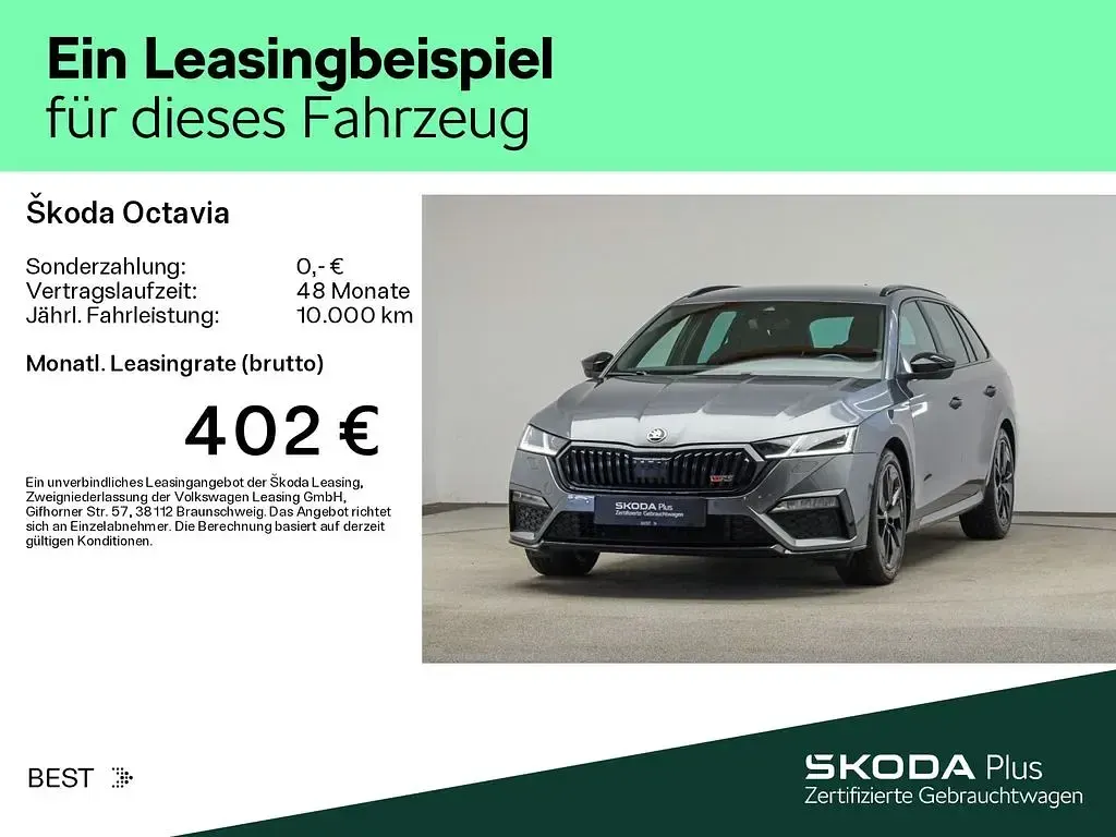 Gebraucht Skoda Octavia RS 245 PS (180 kW) 2024 Graphitegrau metallic Kombi