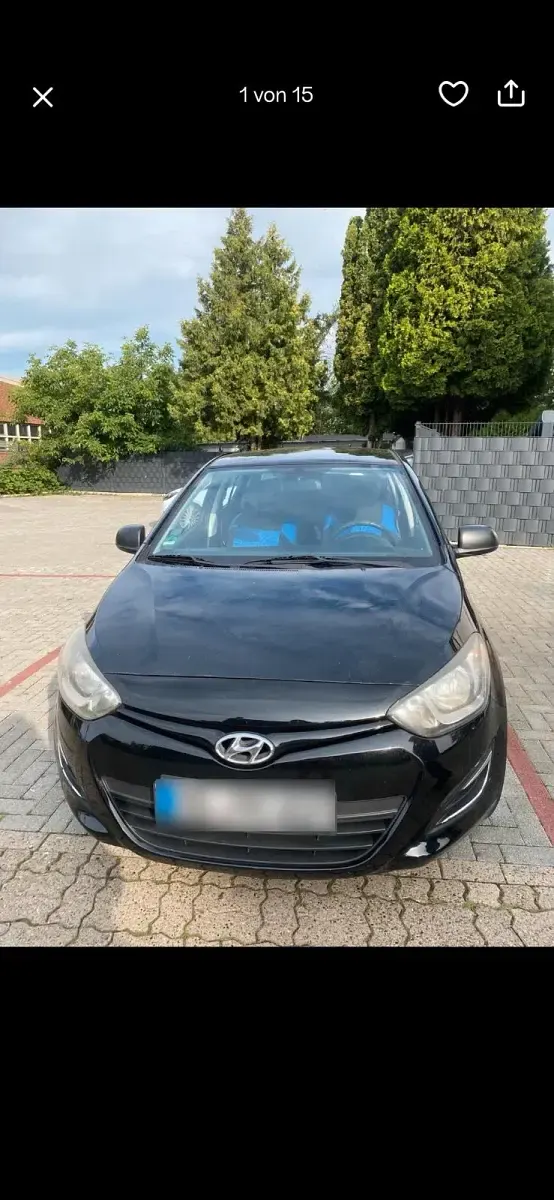 Gebraucht Hyundai i20 86 PS (63 kW) 2013 Schwarz Kleinwagen