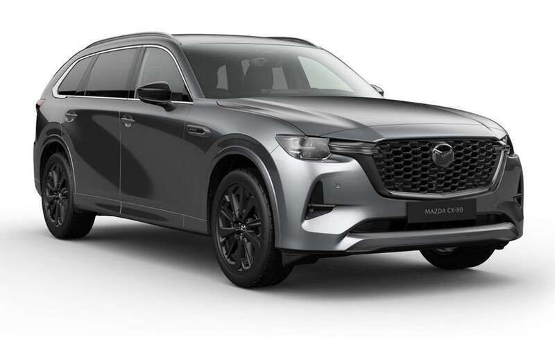 Machine gray Gebraucht 2024 Mazda CX-80 Homura-Line SUV | 62.870 € (Teuer) - Bild 1/4
