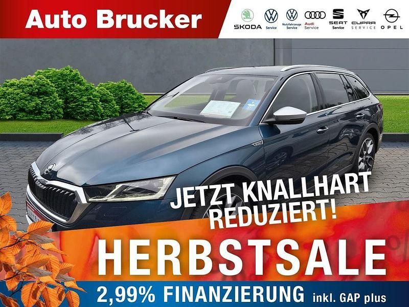 Lavablau metallic Gebraucht 2022 Skoda Octavia Scout 4x4 Kombi | 25.670 € (Guter Preis) - Bild 1/4