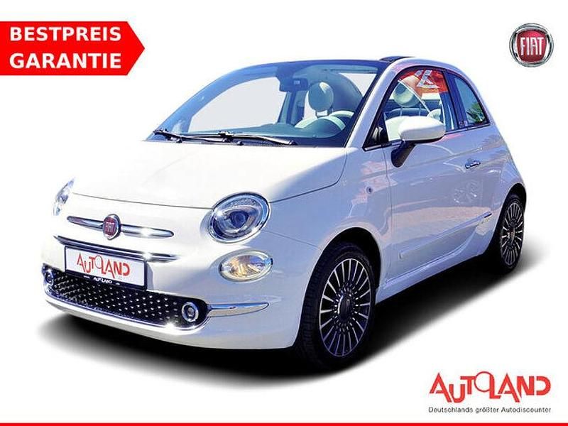 Gelato weiss Gebraucht 2017 Fiat 500 Lounge Cabrio | 12.890 € (Teuer) - Bild 1/4