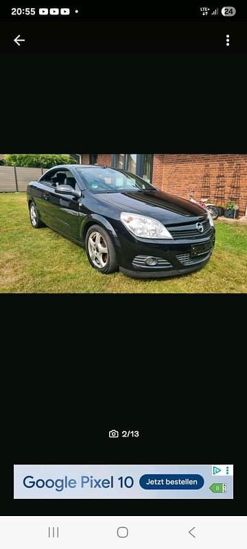 Schwarz Gebraucht 2007 Opel Astra Cabriolet Cabrio | 1.200 € (Superpreis) - Bild 1/4