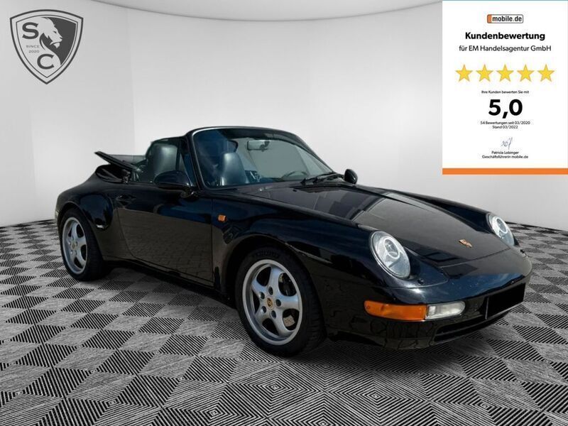 Schwarz Gebraucht 1994 Porsche 911 Carrera Cabriolet Cabrio | 88.999 € - Bild 1/4