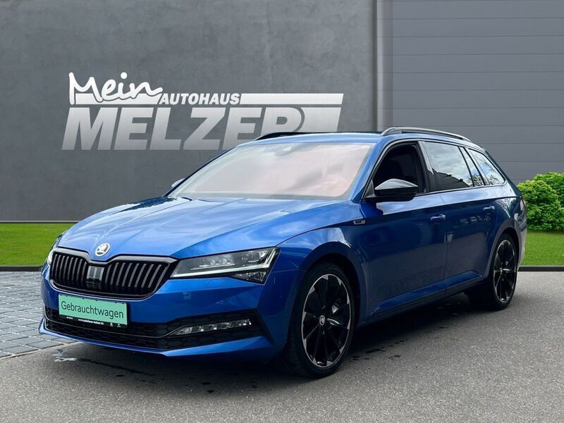 Raceblau Gebraucht 2024 Skoda Superb SportLine Limousine | 41.880 € (Fairer Preis) - Bild 1/4