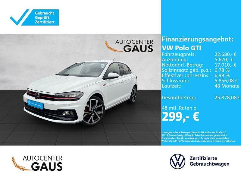 Weiß Gebraucht 2021 VW Polo GTI Limousine | 22.680 € (Fairer Preis) - Bild 1/4