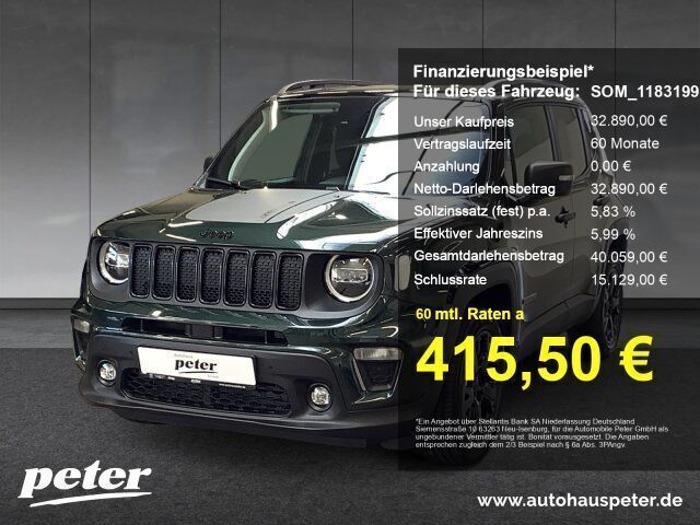 Techno green/dach schwarz Neu 2025 Jeep Renegade North SUV | 32.890 € (Fairer Preis) - Bild 1/4