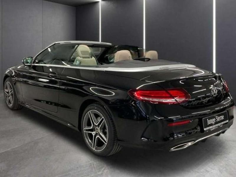 Schwarz Gebraucht 2021 Mercedes C400 AMG line Cabrio | 46.700 € (Teuer) - Bild 1/4