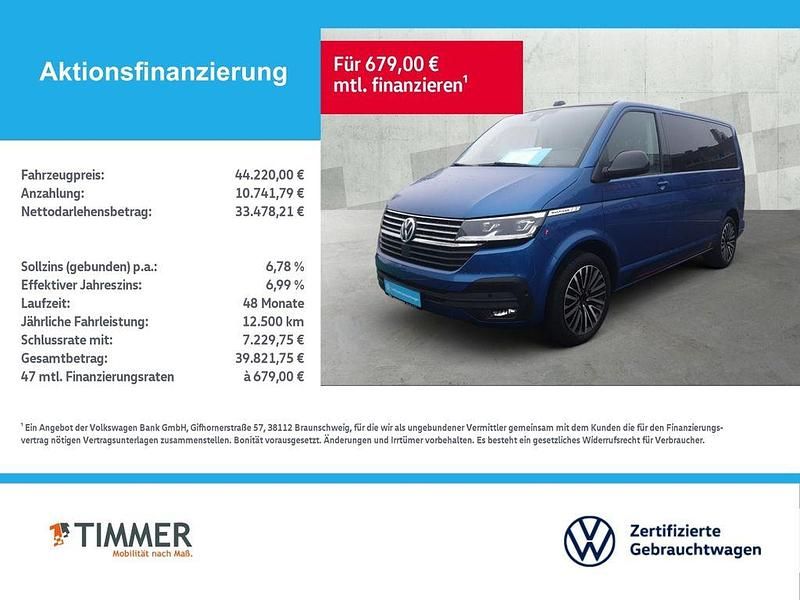 Gebraucht VW Multivan Edition 199 PS (146 kW) 2020 Ravennablau metallic Van