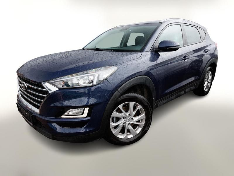 Stellar blue Gebraucht 2021 Hyundai Tucson SUV | 16.837 € (Guter Preis) - Bild 1/4