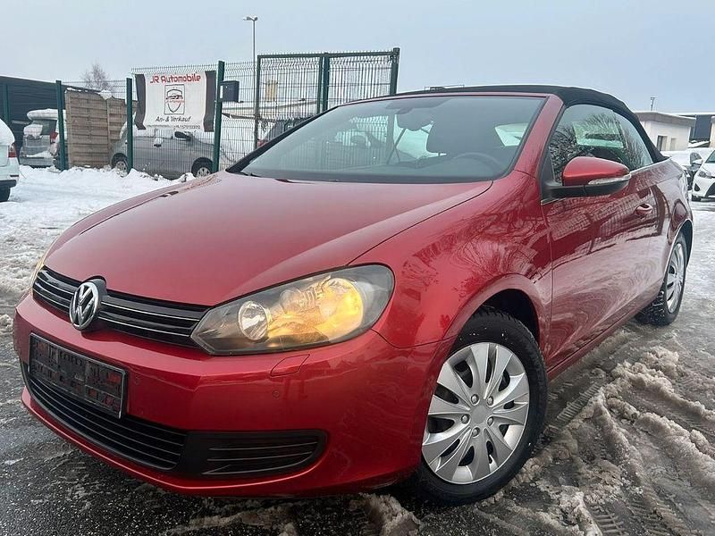 Rot Gebraucht 2012 VW Golf Cabriolet Cabrio | 4.990 € (Fairer Preis) - Bild 1/4