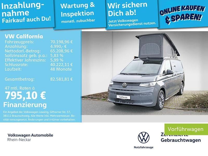 Grau Gebraucht 2025 VW California Beach Van | 67.499 € (Fairer Preis) - Bild 1/3