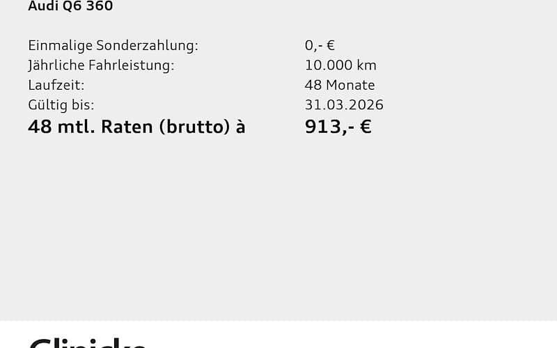 Neu Audi Q6 Sportback e-tron Basis 285 kW (388 PS) 2026 Grau SUV