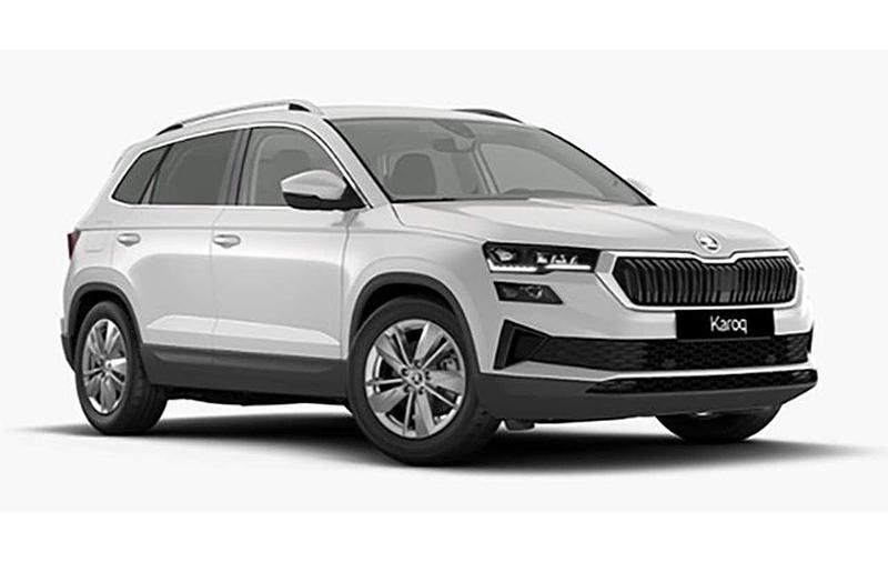Mondweiß metallic Neu 2025 Skoda Karoq Drive SUV | 34.990 € (Fairer Preis) - Bild 1/4