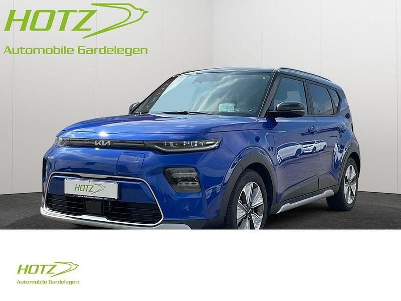 Neptune blue / black Gebraucht 2023 Kia Soul EV Inspiration SUV | 27.980 € (Fairer Preis) - Bild 1/4