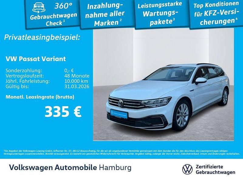 Gebraucht VW Passat GTE 218 PS (160 kW) 2021 Oryxweiß perlmutteffekt Kombi