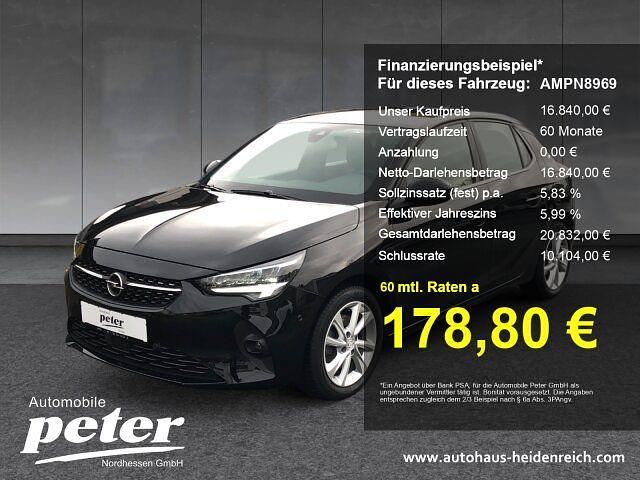 Gebraucht Opel Corsa Elegance 101 PS (74 kW) 2023 Diamant schwarz/karbon schwarz (metallic) Kleinwagen