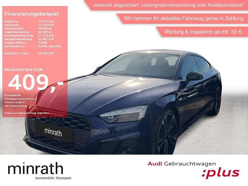Navarrablau metallic Gebraucht 2023 Audi S5 Sportback Ambiente Kleinwagen | 52.980 € (Fairer Preis) - Bild 1/4