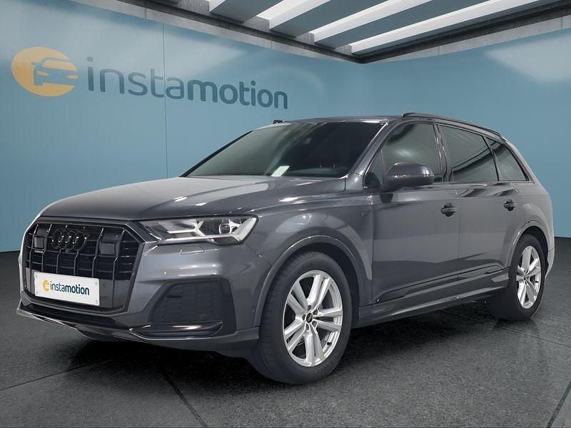 Grau Gebraucht 2022 Audi Q7 SUV | 57.449 € (Fairer Preis) - Bild 1/4