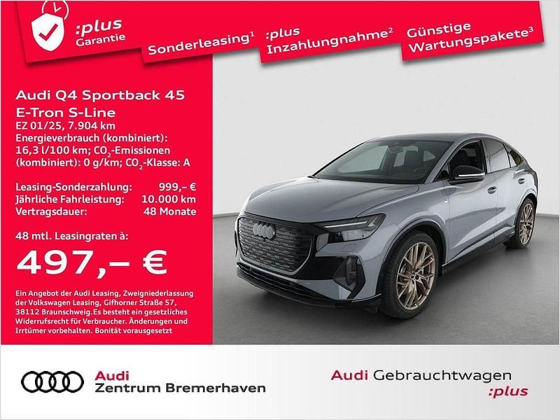 Kieselgrau Gebraucht 2025 Audi Q4 Sportback e-tron Ambiente SUV | 51.930 € (Teuer) - Bild 1/4