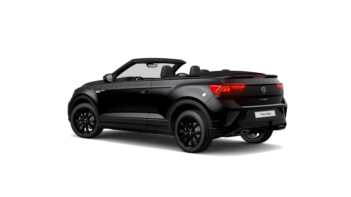 Gebraucht VW T-Roc Cabriolet R-line 150 PS (110 kW) 2023 Deep black perleffekt (schwarz) Cabrio