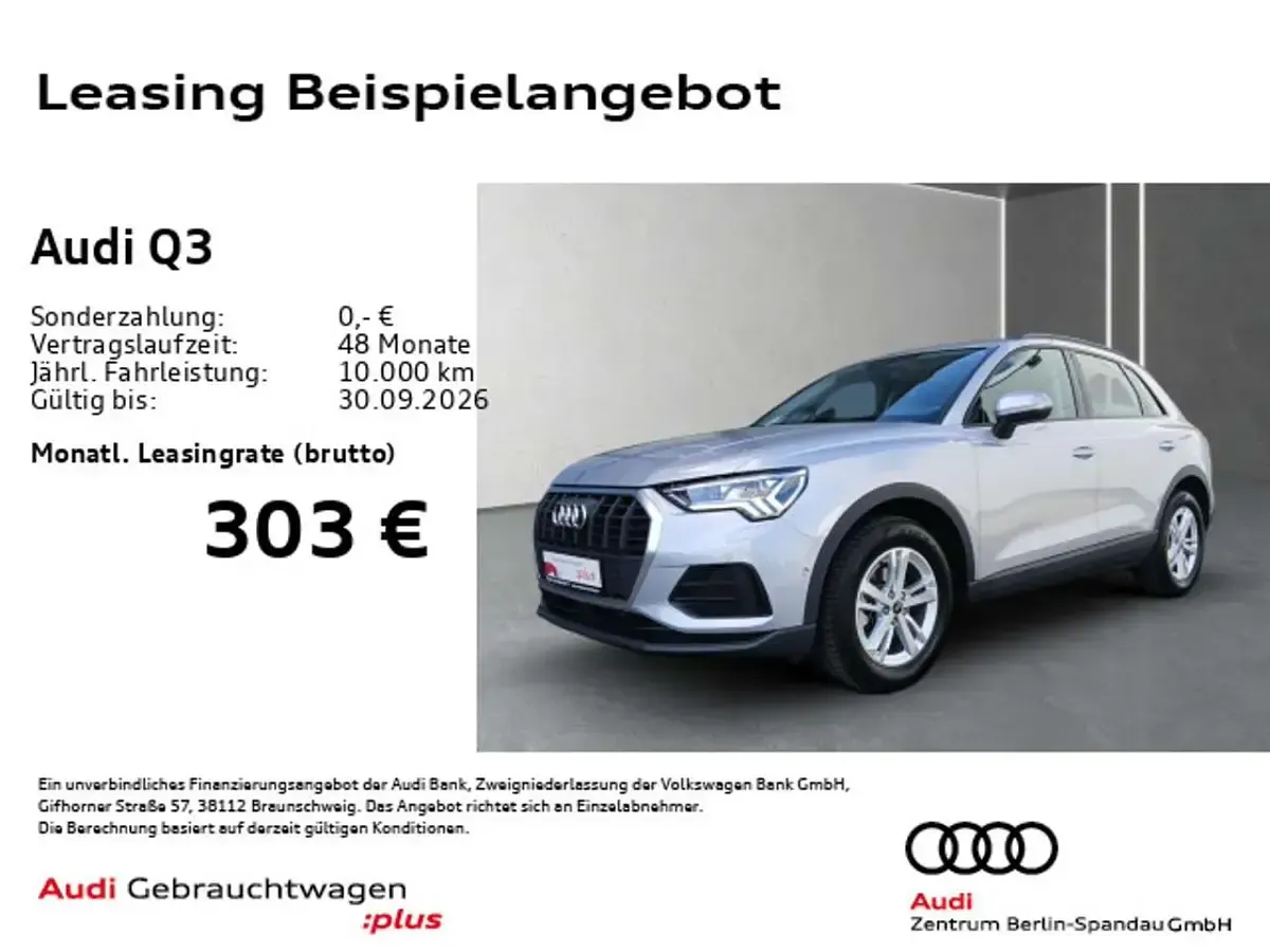 Gebraucht Audi Q3 Basis 150 PS (110 kW) 2025 Silber SUV