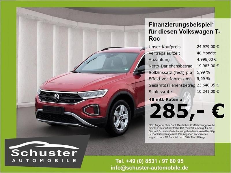 Kings red metallic Gebraucht 2025 VW T-Roc Goal SUV | 24.979 € (Fairer Preis) - Bild 1/4