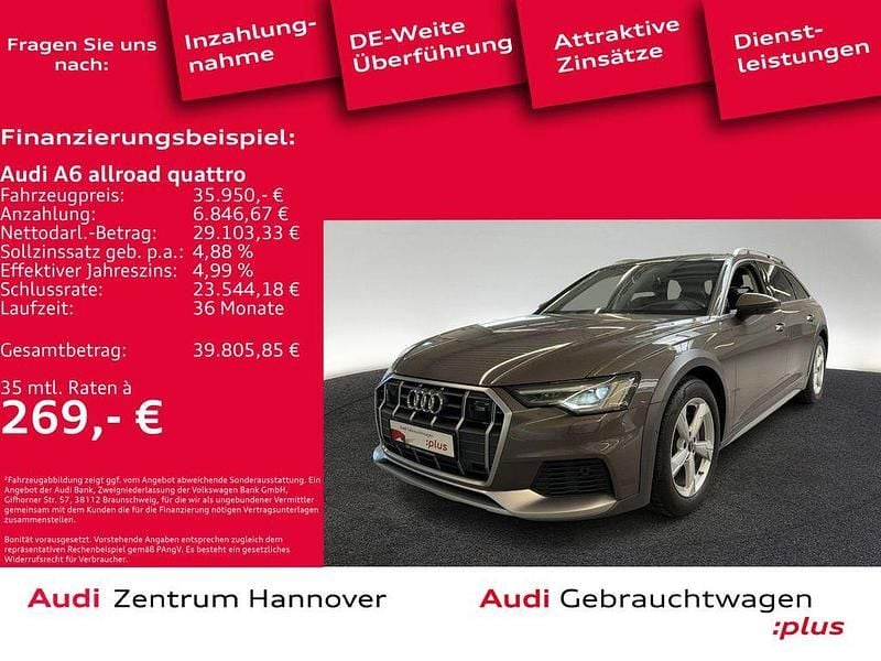 2f sohobraun metallic (metallic) Gebraucht 2021 Audi A6 Allroad Ambiente Kombi | 35.950 € (Guter Preis) - Bild 1/4