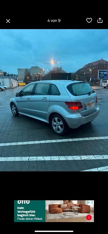 Gebraucht Mercedes B160 95 PS (69 kW) 2009 Silber Van / Kleinbus