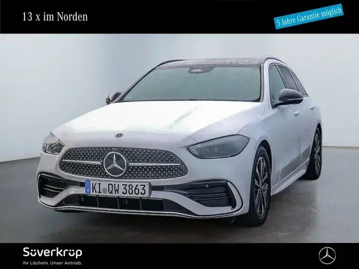 Unilack polarweiß Gebraucht 2025 Mercedes C200 AMG | 43.450 € (Fairer Preis) - Bild 1/3