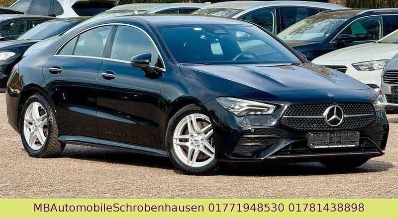 Schwarz Gebraucht 2023 Mercedes CLA200 AMG Coupé | 30.999 € (Superpreis) - Bild 1/3