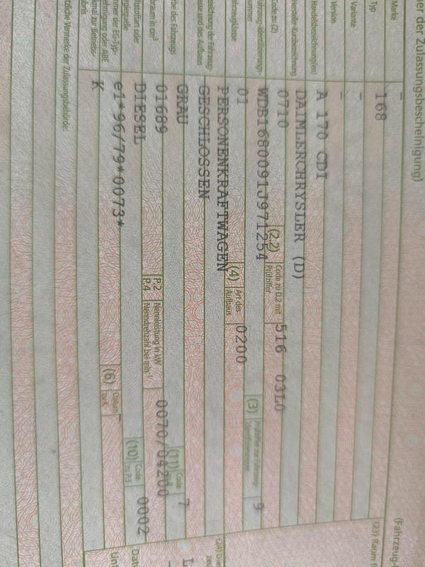 Gebraucht Mercedes A170 Classic 95 PS (69 kW) 2003 Silber Kleinwagen