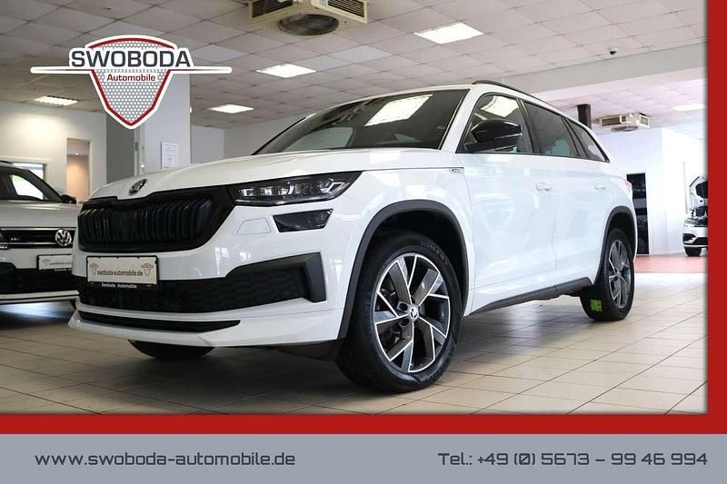 Weiß Gebraucht 2023 Skoda Kodiaq SportLine SUV | 31.950 € (Guter Preis) - Bild 1/2