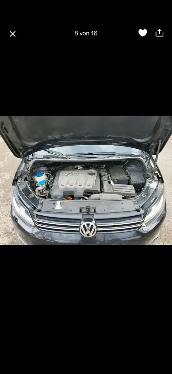 Usata VW Touran 105 CV (77 kW) 2012 Nero Monovolume