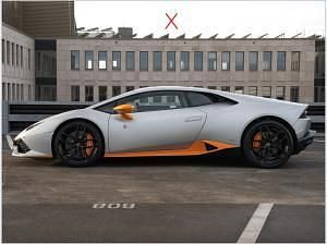 Gebraucht Lamborghini Huracán 610 PS (448 kW) 2018 Grau (grau matt grigio nibbio mit orangefarbenen av) Coupé