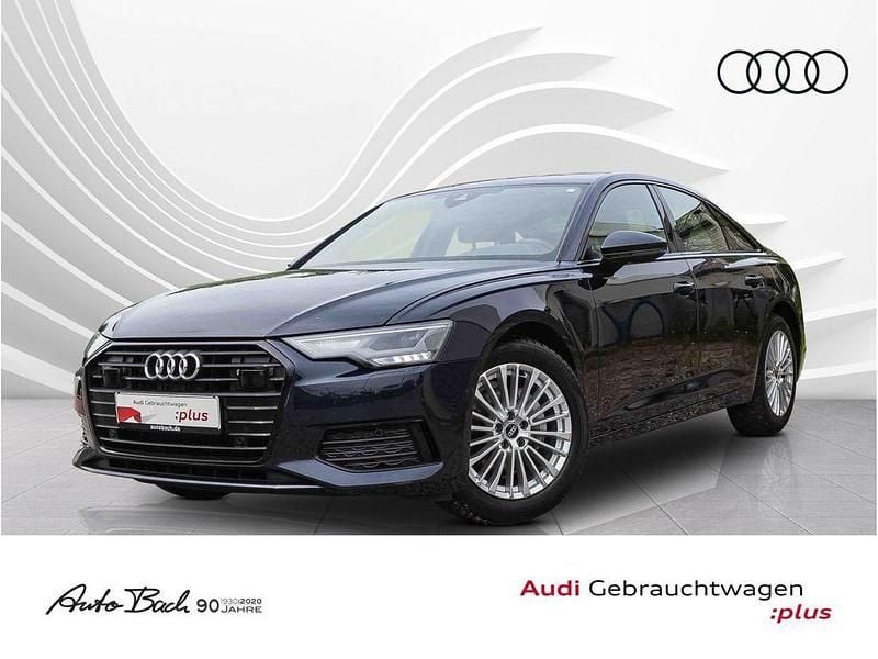 Blau (firmamentblau metallic) Gebraucht 2021 Audi A6 Design Limousine | 29.870 € (Guter Preis) - Bild 1/4