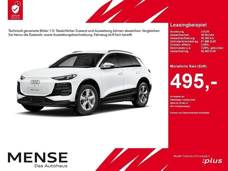 Gebraucht Audi Q6 e-tron Ambiente 185 kW (252 PS) 2025 Gletscherweiß SUV