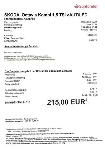 Gebraucht Skoda Octavia 150 PS (110 kW) 2021 Blau Limousine