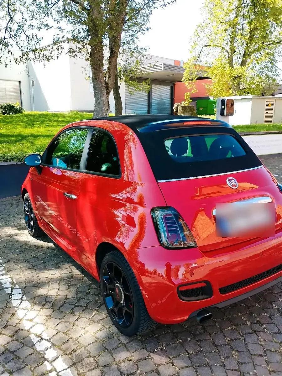 Gebraucht Fiat 500 105 PS (77 kW) 2015 Rot Cabrio