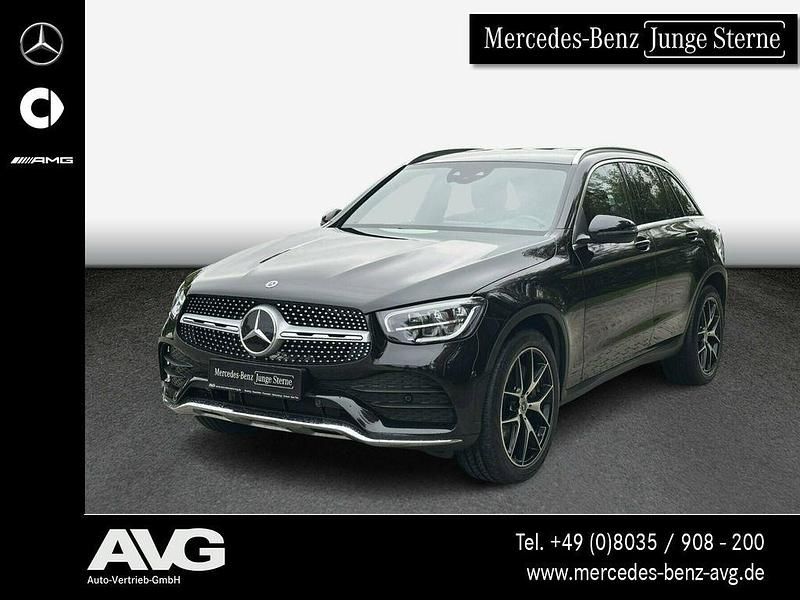 Schwarz Gebraucht 2022 Mercedes GLC400d AMG SUV | 53.800 € (Fairer Preis) - Bild 1/4