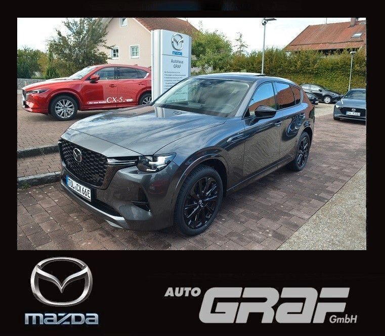 Machine grey Gebraucht 2024 Mazda CX-60 Homura-Line SUV | 49.990 € (Teuer) - Bild 1/4