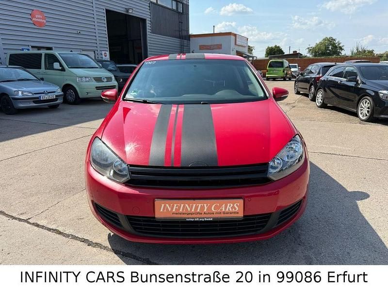 Gebraucht VW Golf VI Comfortline 122 PS (89 kW) 2009 Rot Kleinwagen