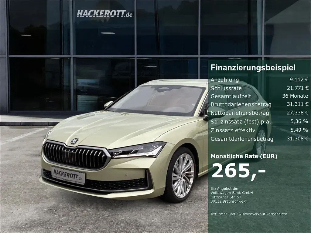 Gebraucht Skoda Superb Selection 150 PS (110 kW) 2024 Kombi